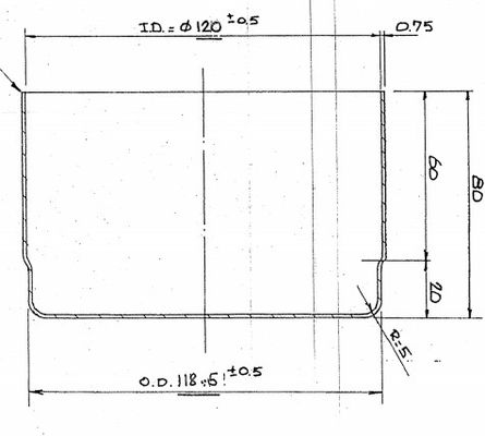 φλυτζάνι κλουβιών φίλτρων 120x150mm 120x80mm