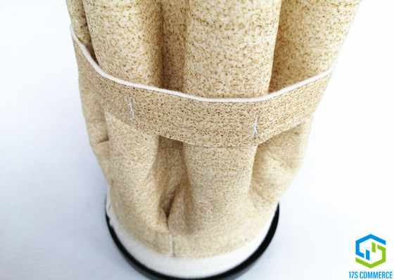 Baghouse 130mm τσάντες φίλτρων Aramid 120mm κλουβί αστεριών