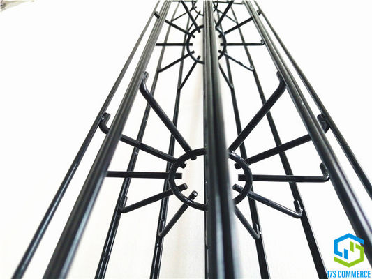 Συνδεμένο κάθετο κλουβί 120mm πτυχών Wire12 Ray Star Cage Silicon Coating κλουβί σπιτιών τσαντών χάλυβα άνθρακα κλουβιών αραχνών