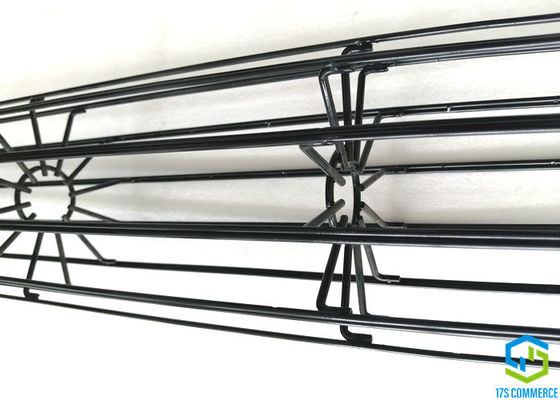Συνδεμένο κάθετο κλουβί 120mm πτυχών Wire12 Ray Star Cage Silicon Coating κλουβί σπιτιών τσαντών χάλυβα άνθρακα κλουβιών αραχνών