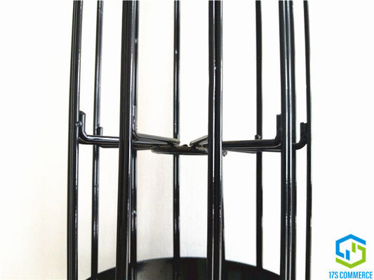 Συνδεμένο κάθετο κλουβί 120mm πτυχών Wire12 Ray Star Cage Silicon Coating κλουβί σπιτιών τσαντών χάλυβα άνθρακα κλουβιών αραχνών